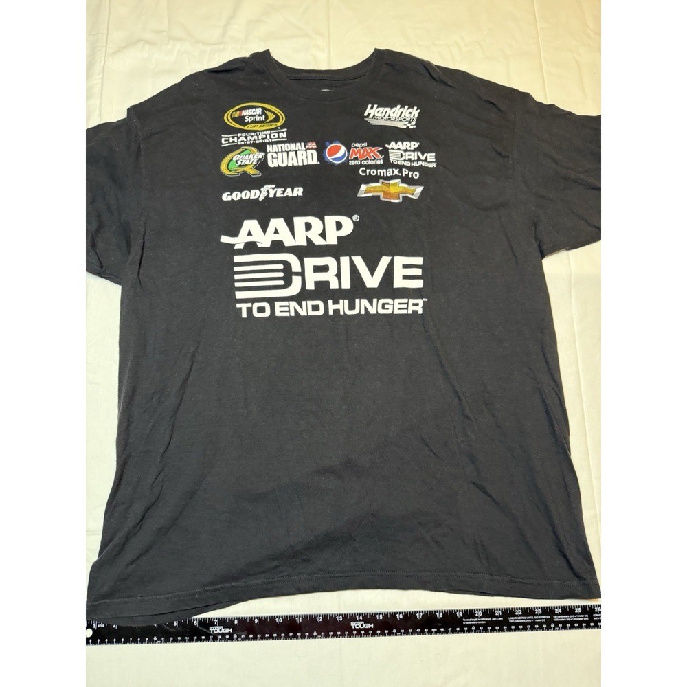 Chase Authentics Jeff Gordon Nascar AARP Drive to End Hunger T-Shirt Black XXL